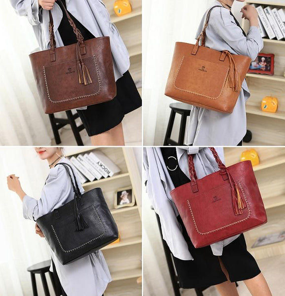 Classy Tassel Tote Handbag