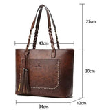 Classy Tassel Tote Handbag