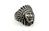 Apache Indian Chief Head Ring