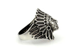 Apache Indian Chief Head Ring