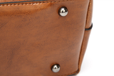 Exquisite Oil Wax Leather Handbag