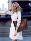 Exquisite Oil Wax Leather Handbag