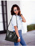 Exquisite Oil Wax Leather Handbag