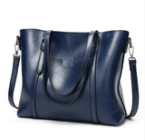 Exquisite Oil Wax Leather Handbag