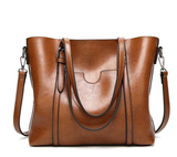Exquisite Oil Wax Leather Handbag