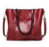 Exquisite Oil Wax Leather Handbag