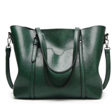 Exquisite Oil Wax Leather Handbag