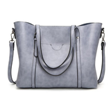Exquisite Oil Wax Leather Handbag