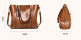 Exquisite Oil Wax Leather Handbag