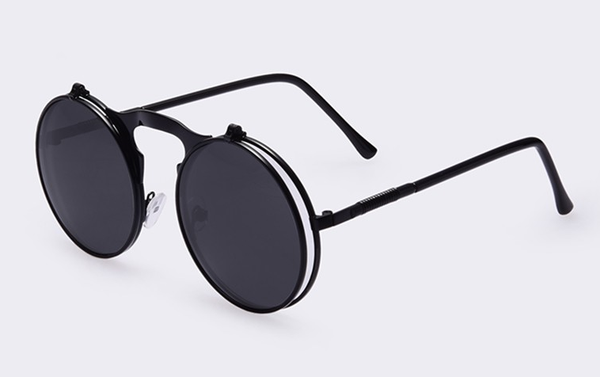 Vintage Steampunk Flip-Up Sunglasses