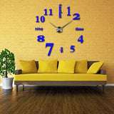 3D Big Wall Clock DIY Home Decor