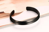 Groove Stainless Steel Open Bracelet