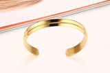Groove Stainless Steel Open Bracelet