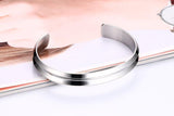 Groove Stainless Steel Open Bracelet