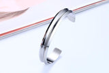 Groove Stainless Steel Open Bracelet