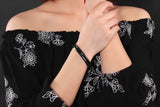 Groove Stainless Steel Open Bracelet