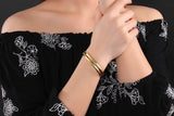 Groove Stainless Steel Open Bracelet