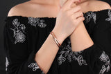 Groove Stainless Steel Open Bracelet