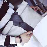 Bow Envelope Clutch Bag