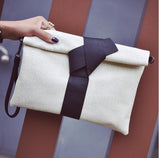Bow Envelope Clutch Bag
