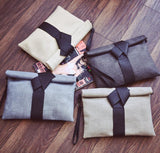 Bow Envelope Clutch Bag