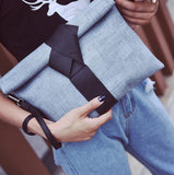 Bow Envelope Clutch Bag