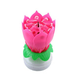 Lotus Birthday Candle