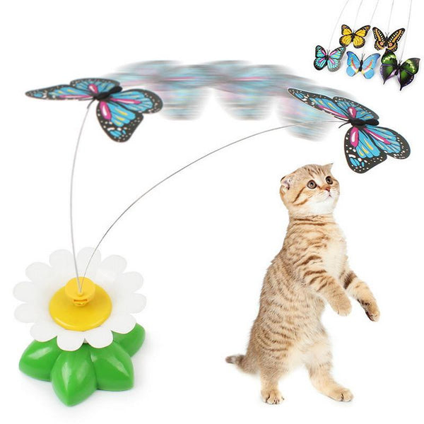 Rotating Butterfly/Bird Toy For Cats