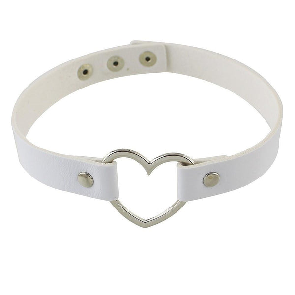 Steampunk Gothic Heart Choker Necklace