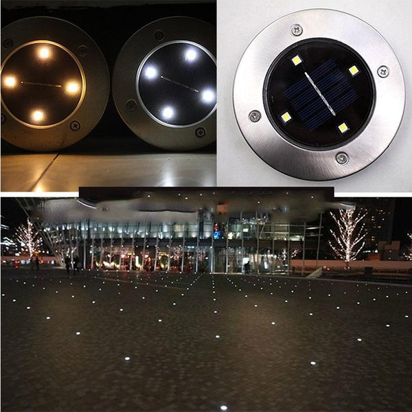 LED Solar Powered Disk Light