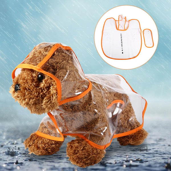 Transparent Raincoat For Pet Dog