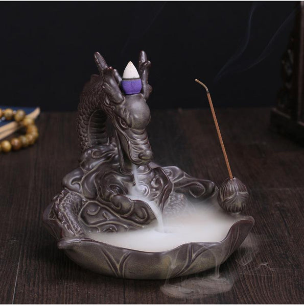 Ceramic Dragon Incense Burner