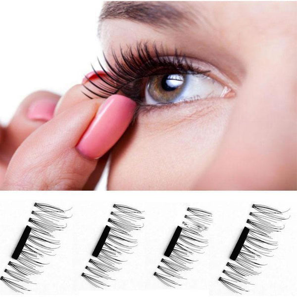 4pcs/Set Magnetic False Eyelashes