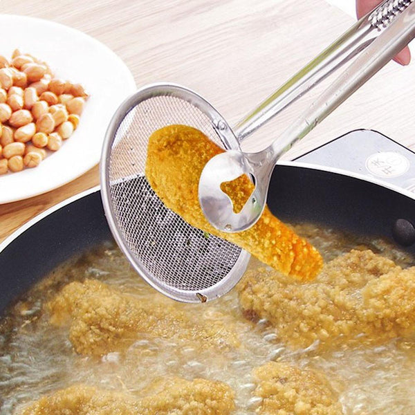 Multi-Functional Oil-Frying Spoon With Filter
