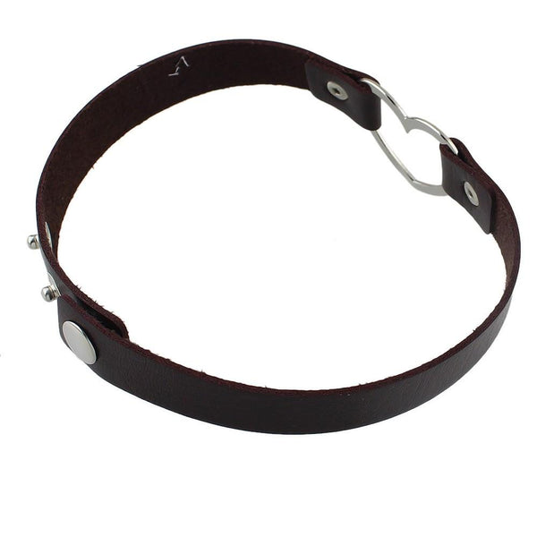 Steampunk Gothic Heart Choker Necklace
