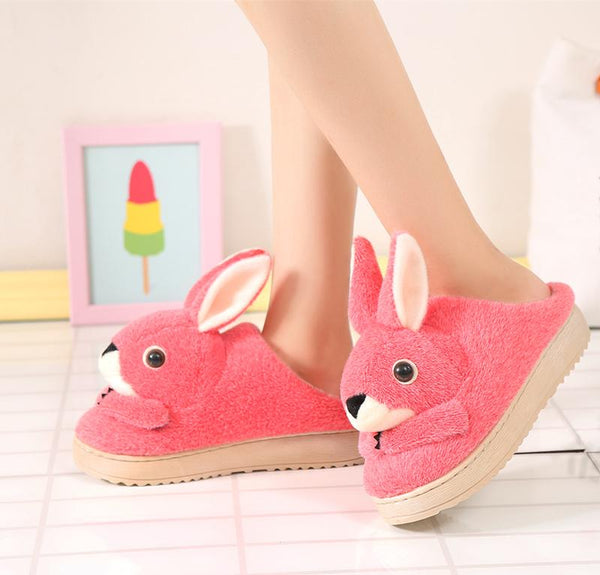 Rabbit Plush Slippers