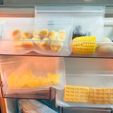 Reusable Leakproof Silicone Food Storage Ziplock Bag BPA Free