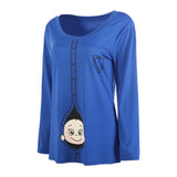 Cute Baby Peeking Maternity Tees