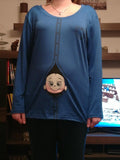 Cute Baby Peeking Maternity Tees