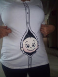 Cute Baby Peeking Maternity Tees
