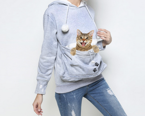 Kangaroo Pocket Cat Hoodie