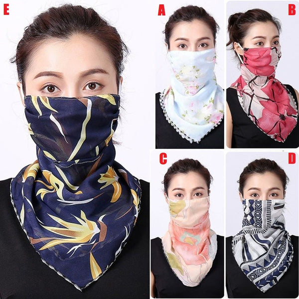 Reusable Fashion Anti-UV Face Scarf For Women