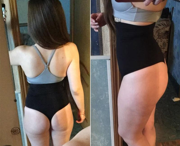 Sexy High Waist Tummy Tuck Waist Shaping Butt Lifter Thong Panty