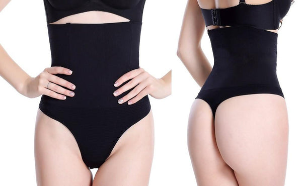 Sexy High Waist Tummy Tuck Waist Shaping Butt Lifter Thong Panty