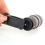 Universal Clip 12x Zoom Mobile Phone Telescope Lens For iPhone Samsung Huawei