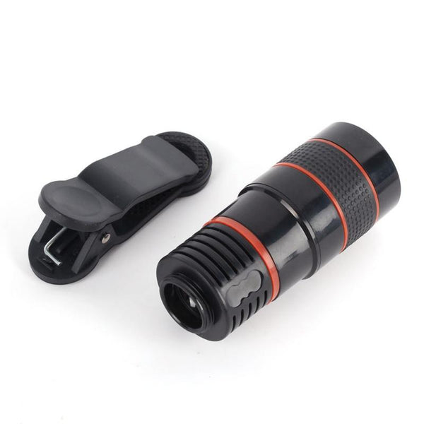 Universal Clip 12x Zoom Mobile Phone Telescope Lens For iPhone Samsung Huawei
