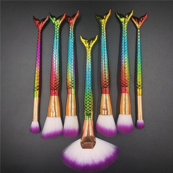 7pcs Mermaid Brush Set