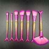 7pcs Mermaid Brush Set
