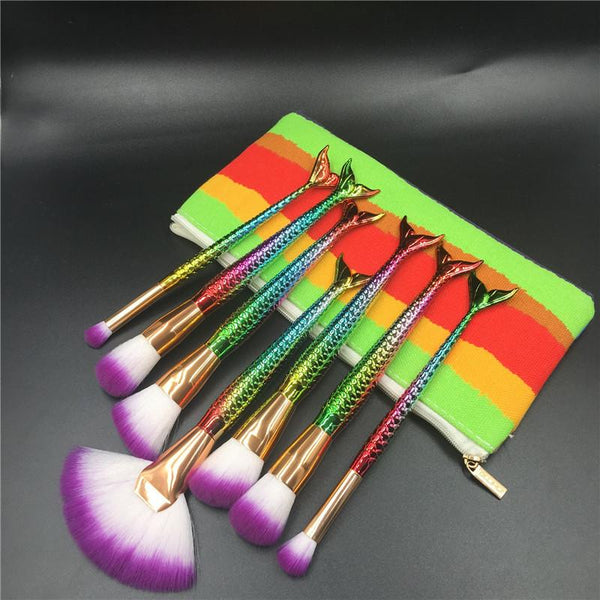 7pcs Mermaid Brush Set