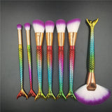 7pcs Mermaid Brush Set